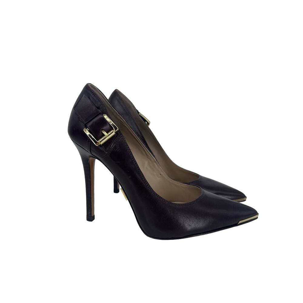 Michael Kors Brown Leather Pumps Stiletto Size 6